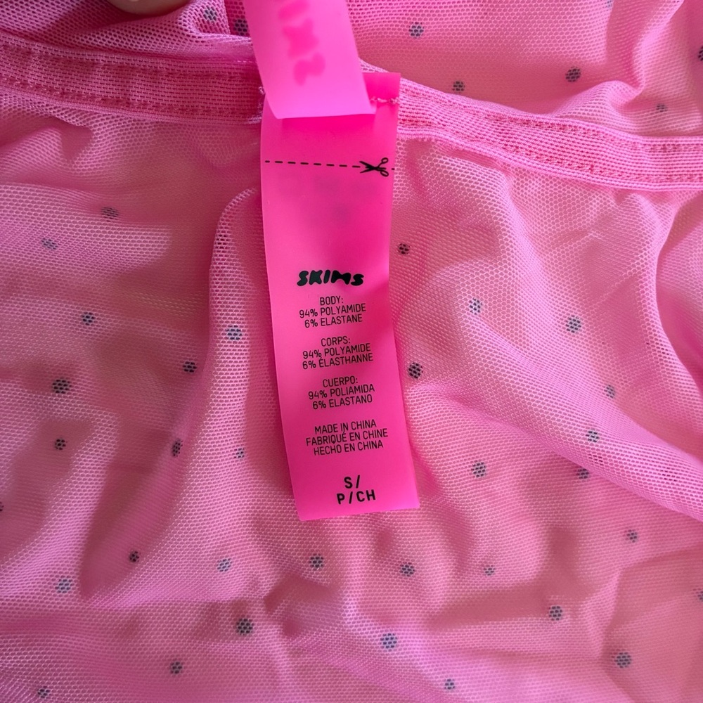 SKIMS Mesh Rhinestone Taffy Swim Cover Up Zip Up hoodie - Picture 11 of 16